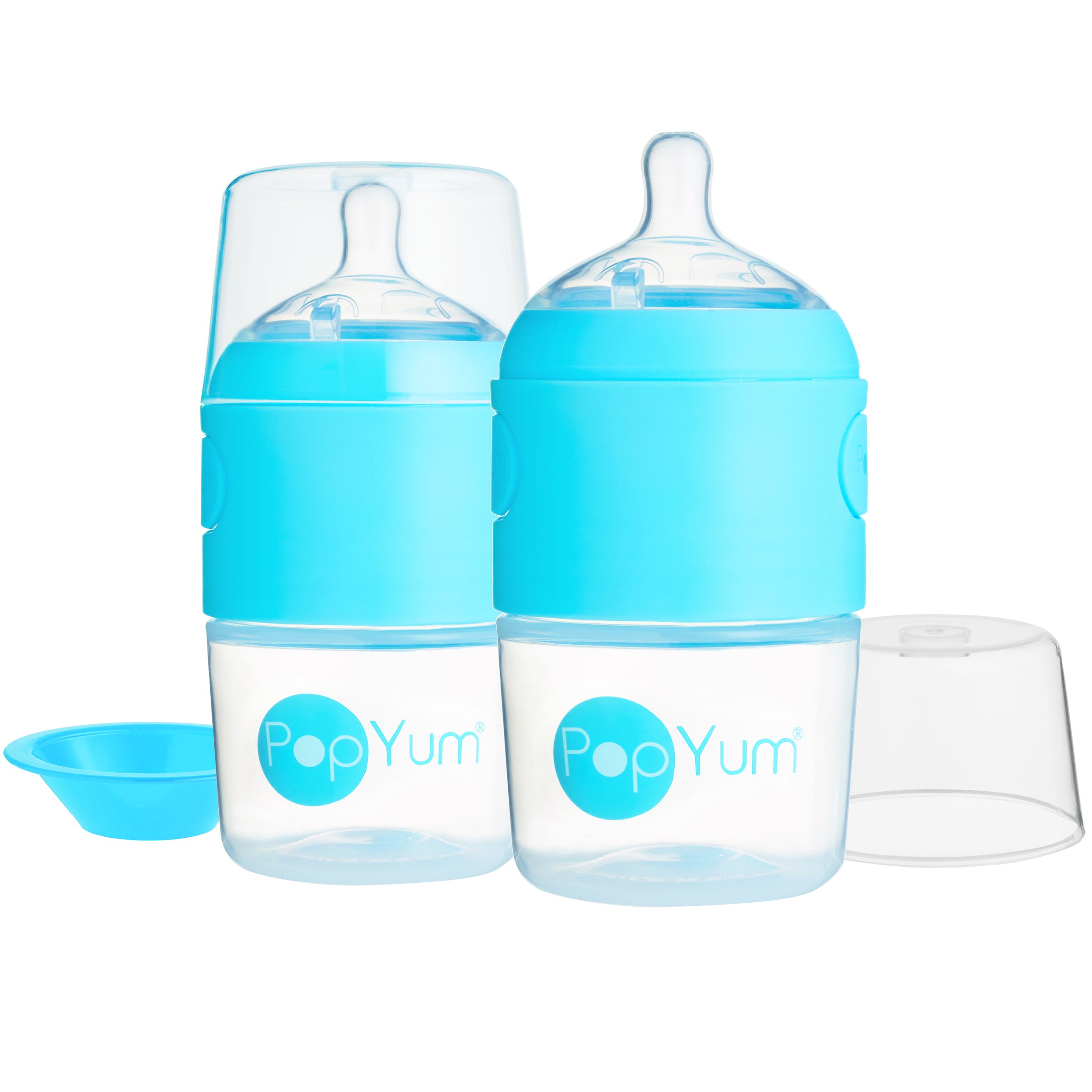 Pack de 2 biberons Bleu, 150 ML