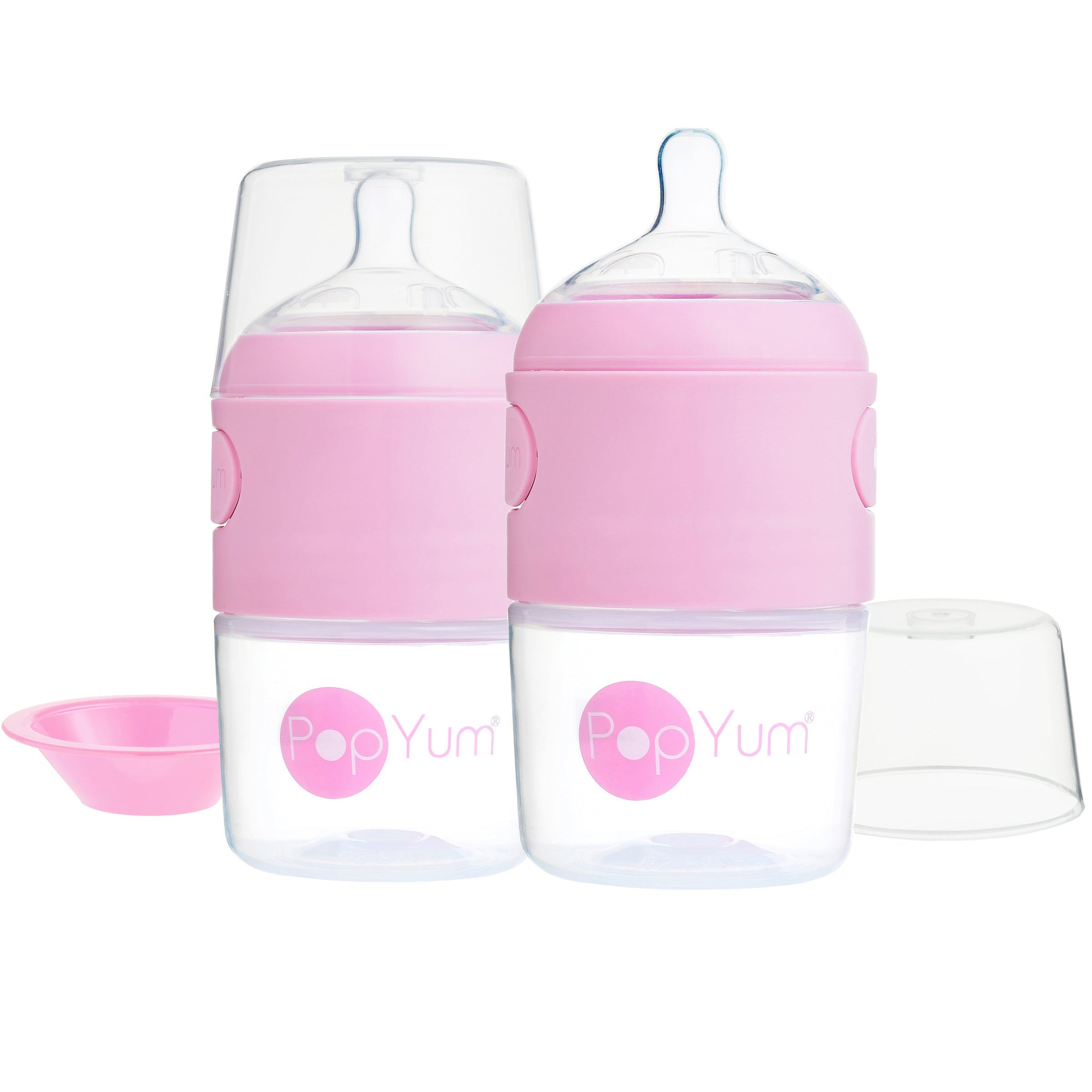 Pack de 2 Biberons Rose, 150 ML