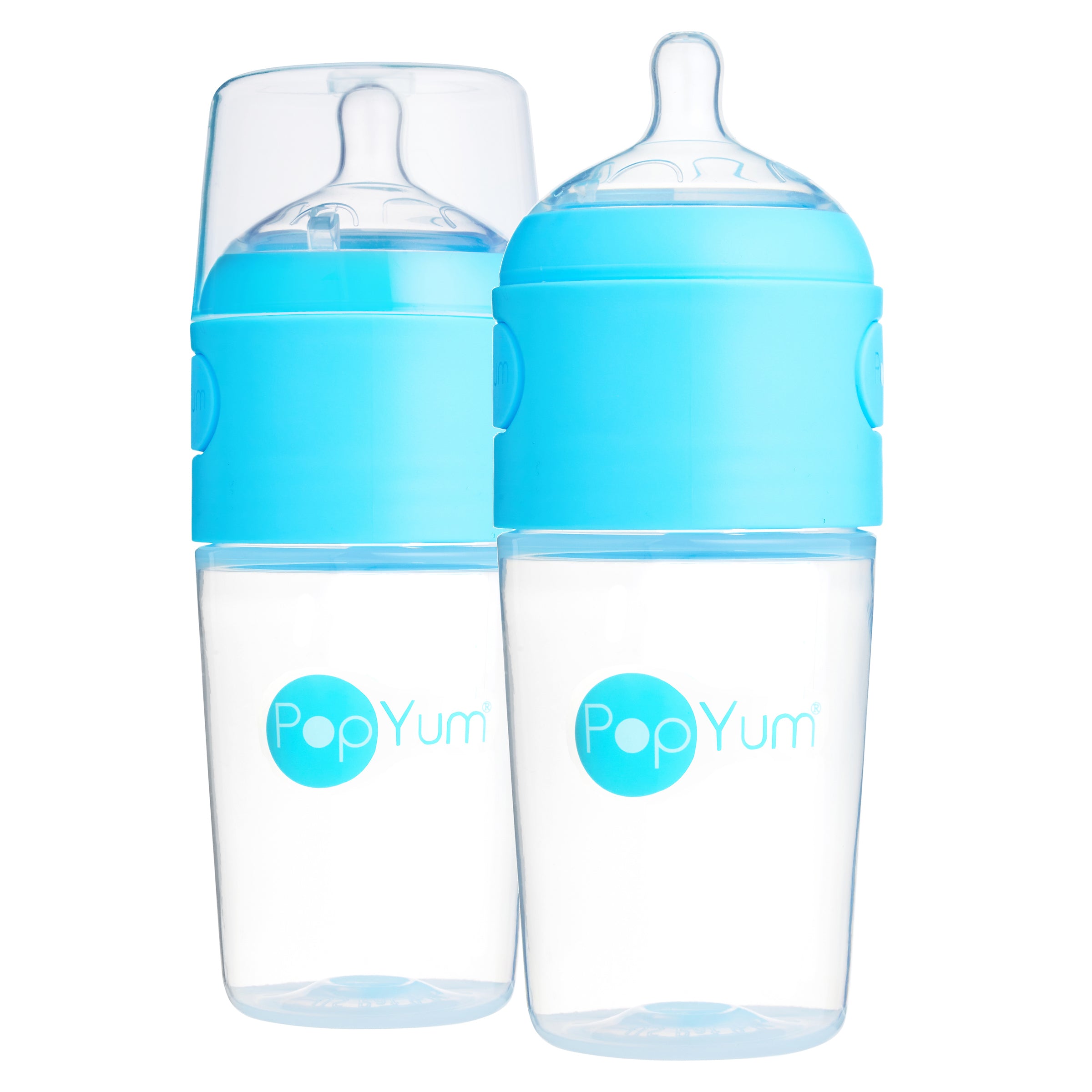 Pack de 2 Biberons Bleu, 260 ML