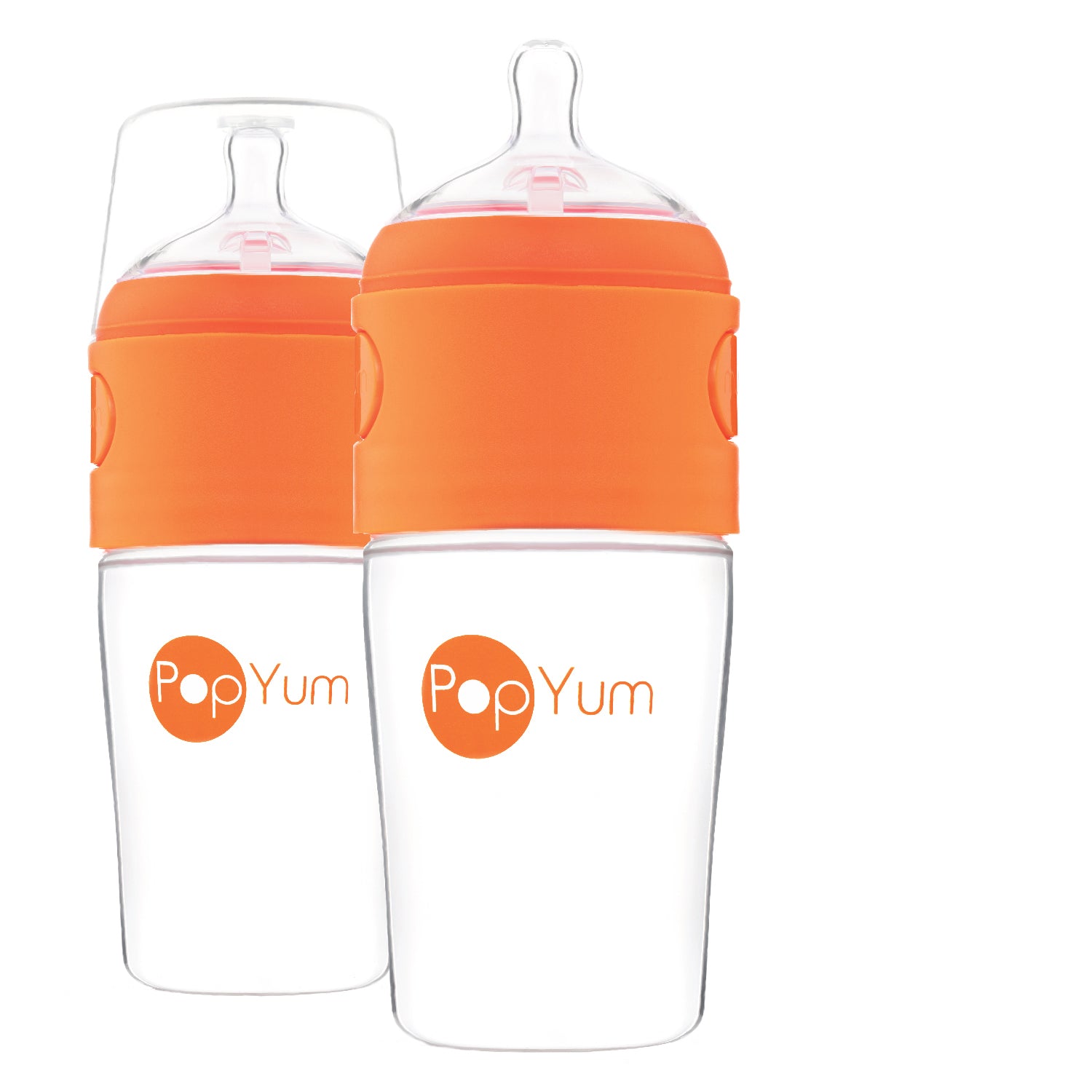 Pack de 2 Biberons Orange, 260 ML